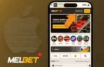 Melbet iOS indir butonu