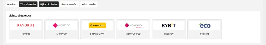 Melbet dijital cüzdan ödeme yöntemleri — Papara, MoneyGo, Binance Pay, ecoPayz
