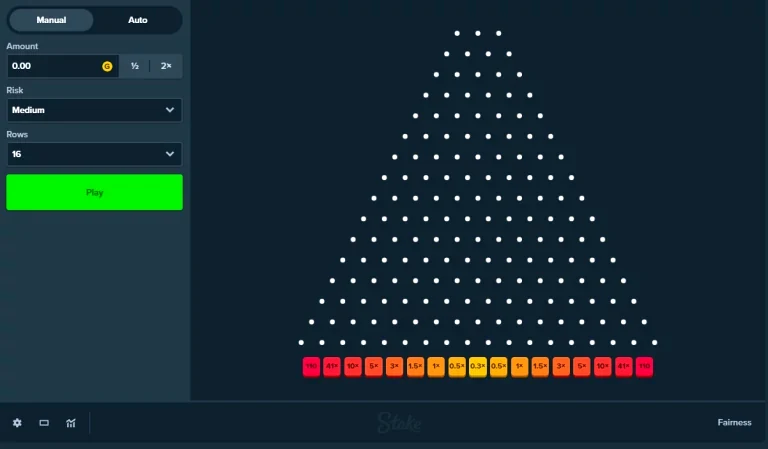 Plinko — Melbet oyun ekranı