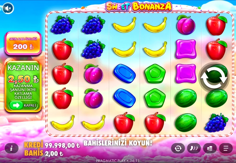 Sweet Bonanza — Melbet oyun ekranı